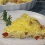 Low Carb Ham & Cheese Quiche